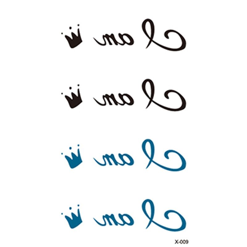 Fresh Style Text Fashion English Letter Waterproof Tattoo Stickers_voghion.com