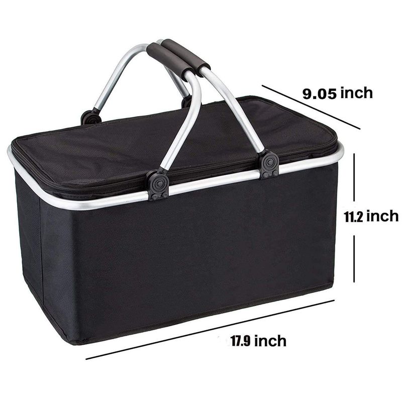 Ice Outdoor Red Wine Foldable Camping Insulated Picnic Bag_voghion.com