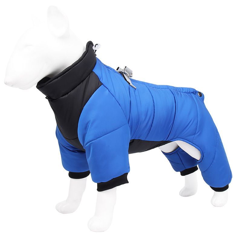 Hundekleidung Herbst und Winter reflektierende wasserdichte Welpen-Daunenjacke Winter dicke Vierbeiner-Kleidung Haustier-Baumwollkleidung_voghion.com