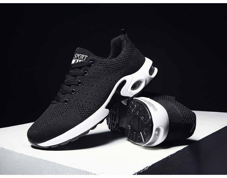 Chaussures pour hommes nouvelles chaussures à coussin d'air pour hommes chaussures en maille pour hommes chaussures de sport à tissage volant chaussures à la mode chaussures de course décontractées respirantes chaussures pour hommes_voghion.com