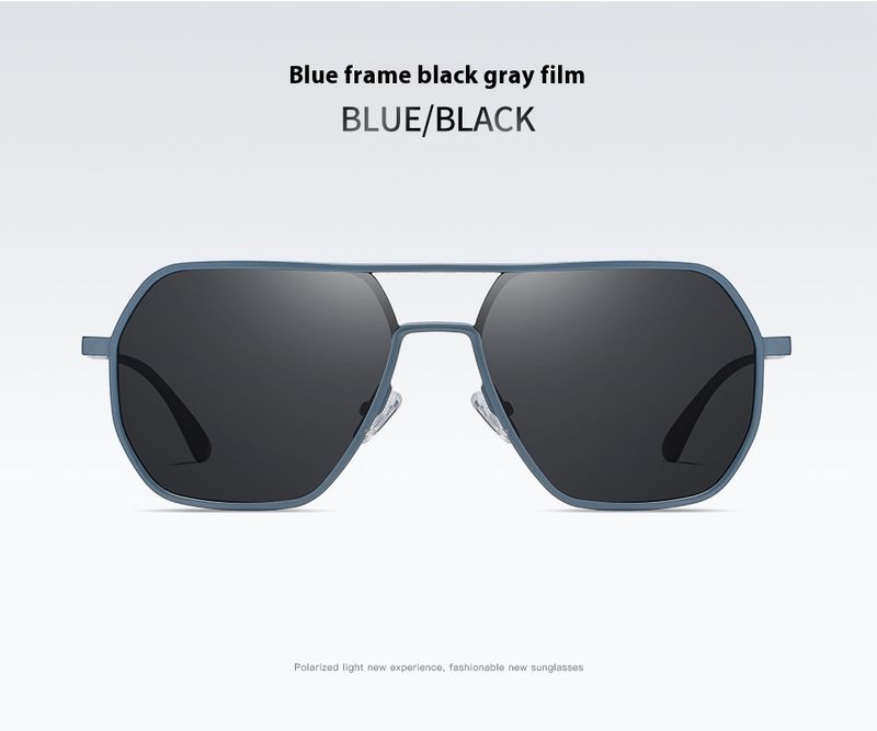New Irregular Aluminum Magnesium Men's Sunglasses Driving Trend Sunglasses Night Vision Color Changing Anti UV Polarizing Lens_voghion.com