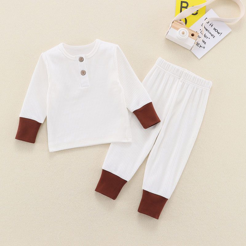Ropa para niños Ropa de otoño para niños Ropa para el hogar Trajes de rayas para niños Ropa para niños Ropa de otoño para bebés_voghion.com
