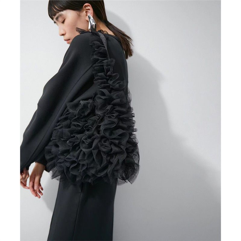 Bolso de verano 2025 para mujer, único, personalizado, de gasa plisada, con gran capacidad y soporte_voghion.com