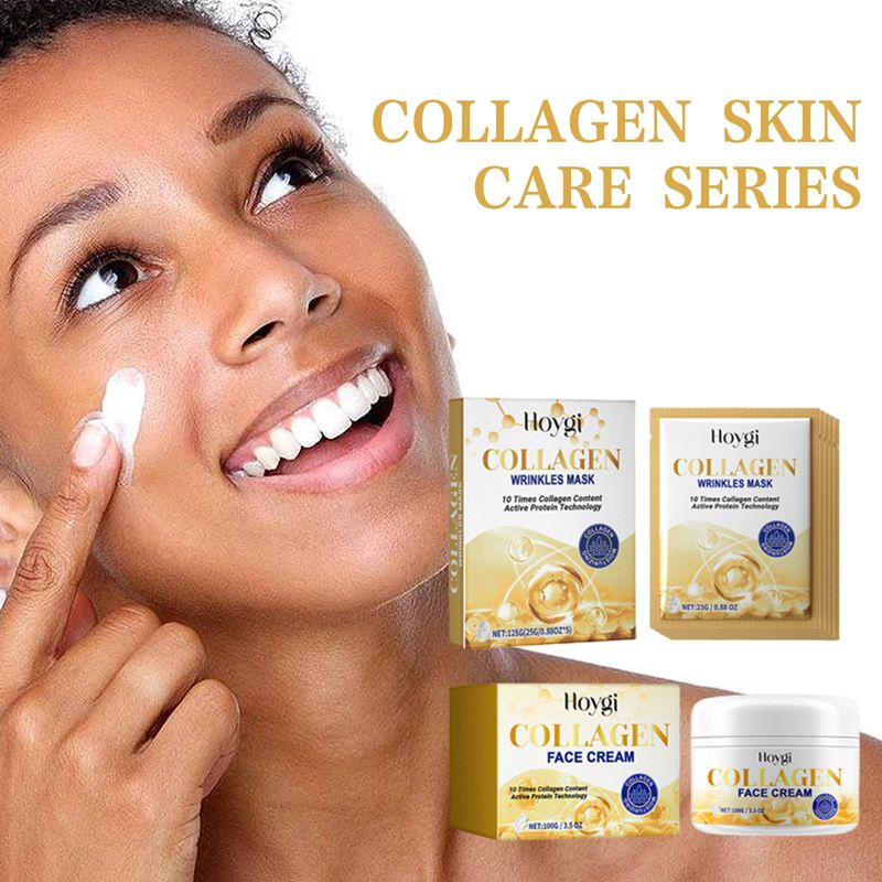 Hoygi Collagen Series - Trattamento detergente per la pelle del viso, idratante, nutriente e delicato_voghion.com