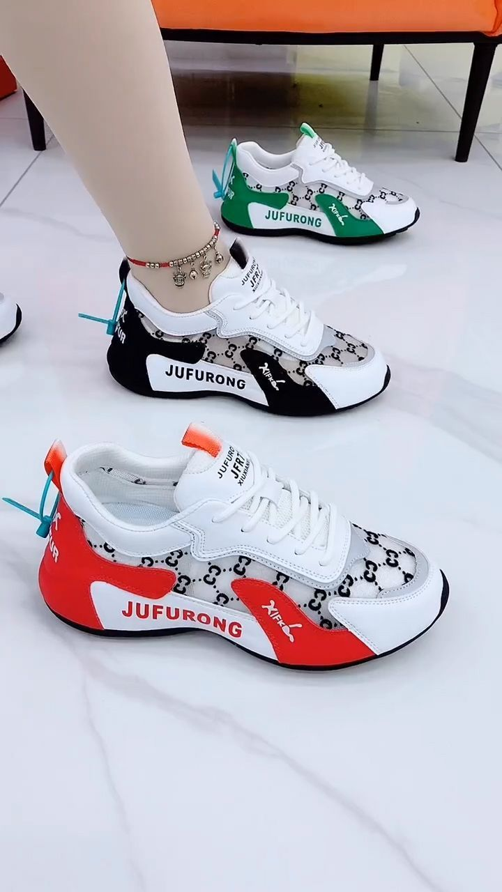 Elpojoši sieta tēta apavi sievietēm 2023. gada jaunā vasaras smalkmaizītes daudzpusīgi ērti mīkstas zoles ikdienas sporta skriešanas apavi_voghion.com