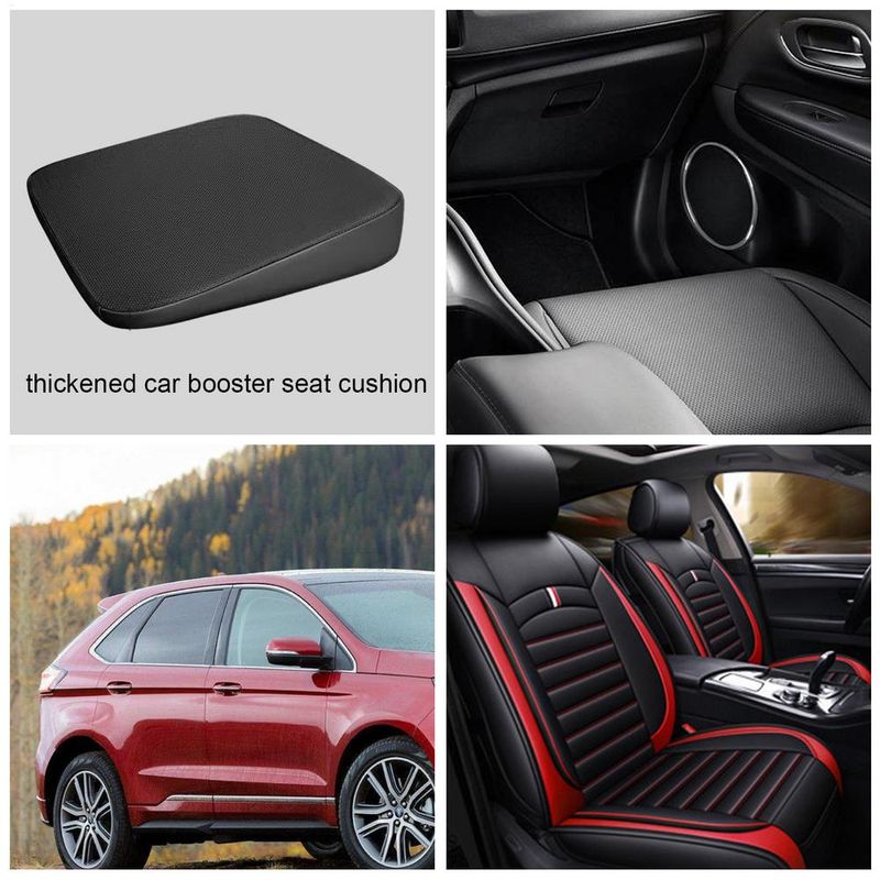Verbessern Sie die Sicht beim Fahren Ergonomisches Design Extra Höhe für Bürostuhl Autokissen Keilsitzkissen Gesäßpolster_voghion.com