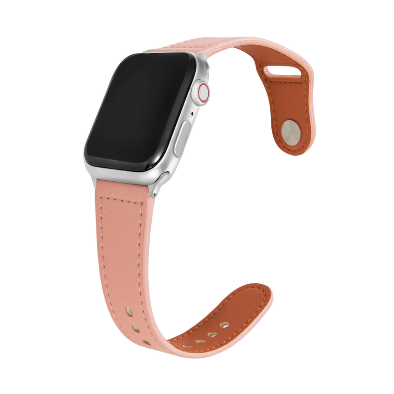 Selected Fashionable and Suitable Iwatch Strap with Solid Color Buckle Design Top Layer Cowhide Leather S9 Series Watch Strap Accessories Decoration_voghion.com