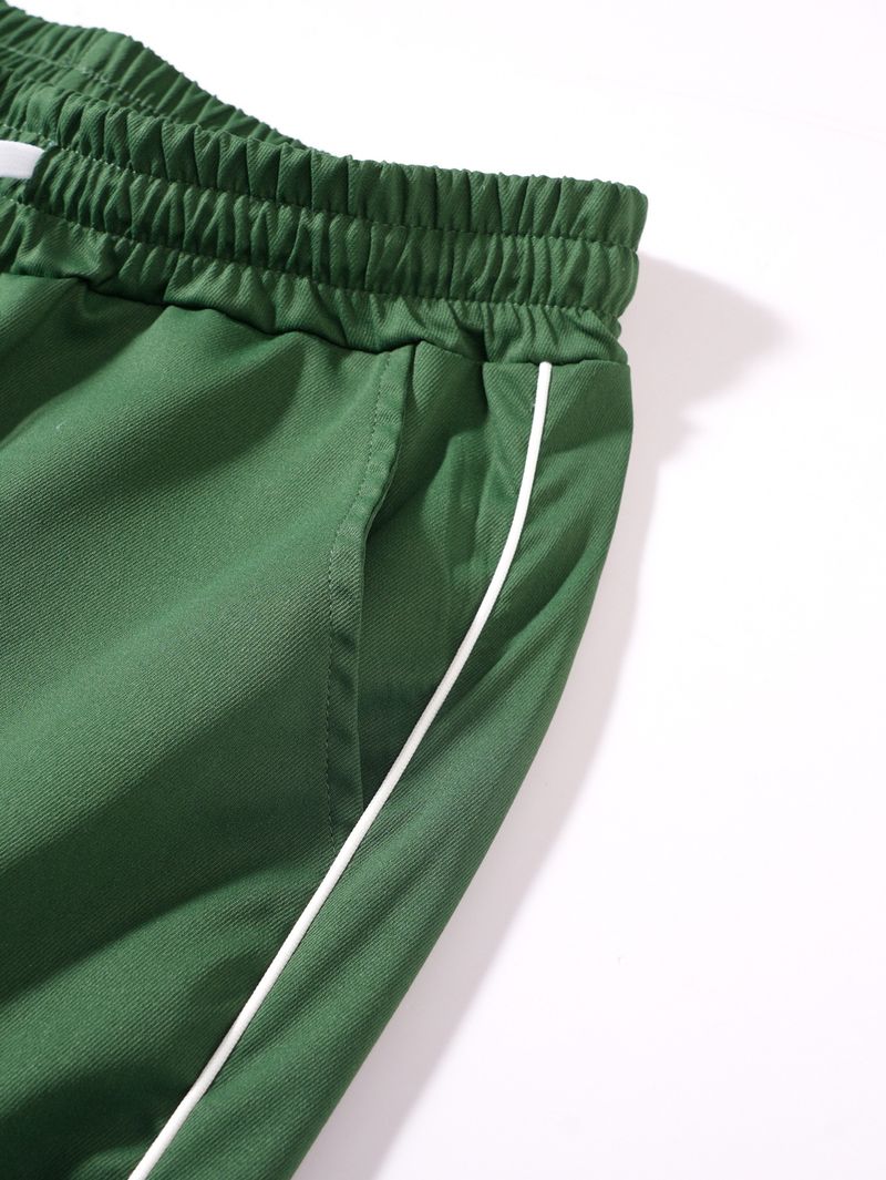 Miesten vaatteet Uudet High Street Retro -toiminnalliset housut keväällä ja kesällä Miesten Urheiluhousut Löysät suorat housut_voghion.com