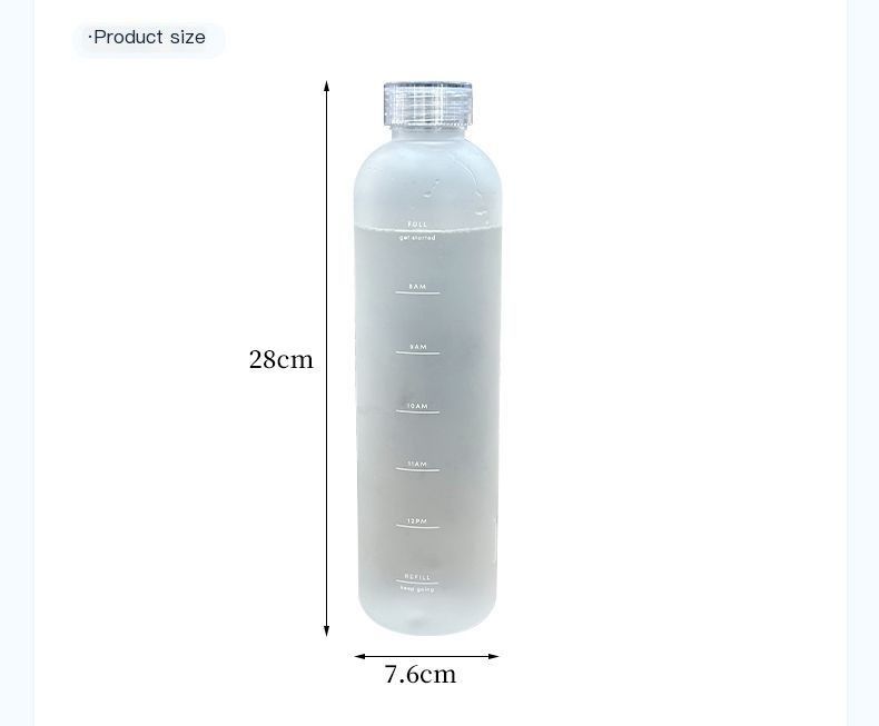 Borraccia sportiva Tritan per studenti, in plastica resistente alle alte temperature, per uomini e donne, con interno spesso._voghion.com