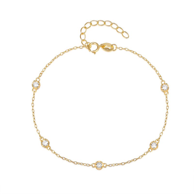 Bracciale da donna in argento Sterling S925, classico e semplice, con diamanti, coordinato, regolabile, stile Ins, accessori per le mani_voghion.com
