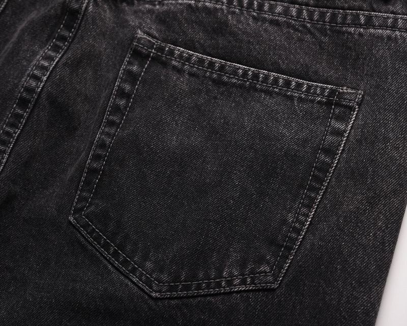 Men's Clothing High Street Style Hip Hop Stitching Slightly Flared Personality Jeans New Cat Whisker Trouser Legs Modified Wide Leg Pants_voghion.com