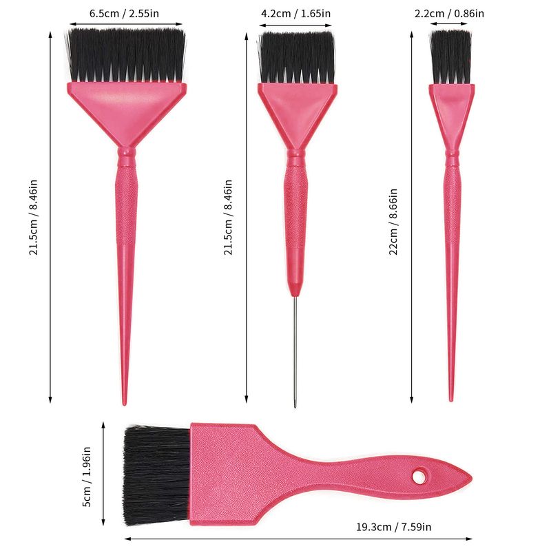 Dauerwellen- und Färbewerkzeuge, 7-teiliges Set, Hervorhebungsbrett, Färbung, Haarsalon, Ölbehandlung, Pflegebürste_voghion.com