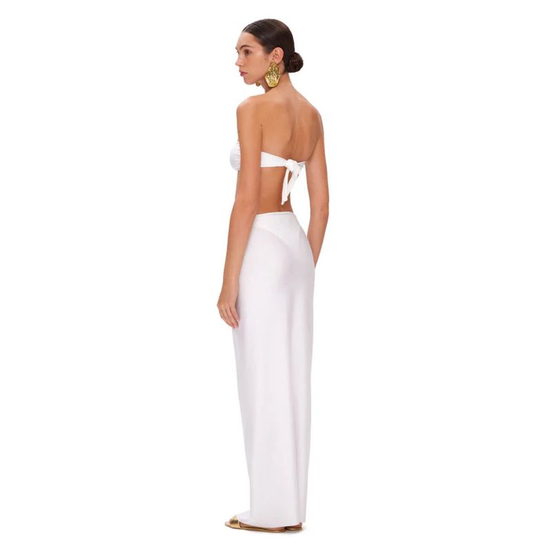 Sexy 3-teiliges Bikini-Set für Damen – Tube-Top und hochgeschnittener Badeanzug (europäischer und amerikanischer Stil, einfarbig)_voghion.com