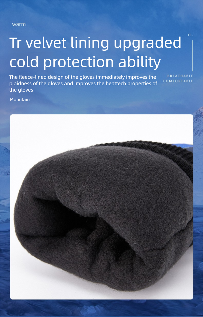 Premium Neue Erwachsene Winter Warme Ski Mode Graffiti Fleece Gefüttert Verdickte Unisex Fahrradhandschuhe_voghion.com