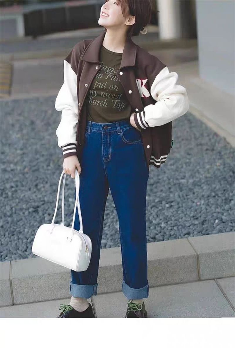 HAVEN Koreanische Xu Yunzhen Sane Stil Standöl Bowling Stand OlL Boston Tote Baerarm Tasche für Frauen_voghion.com