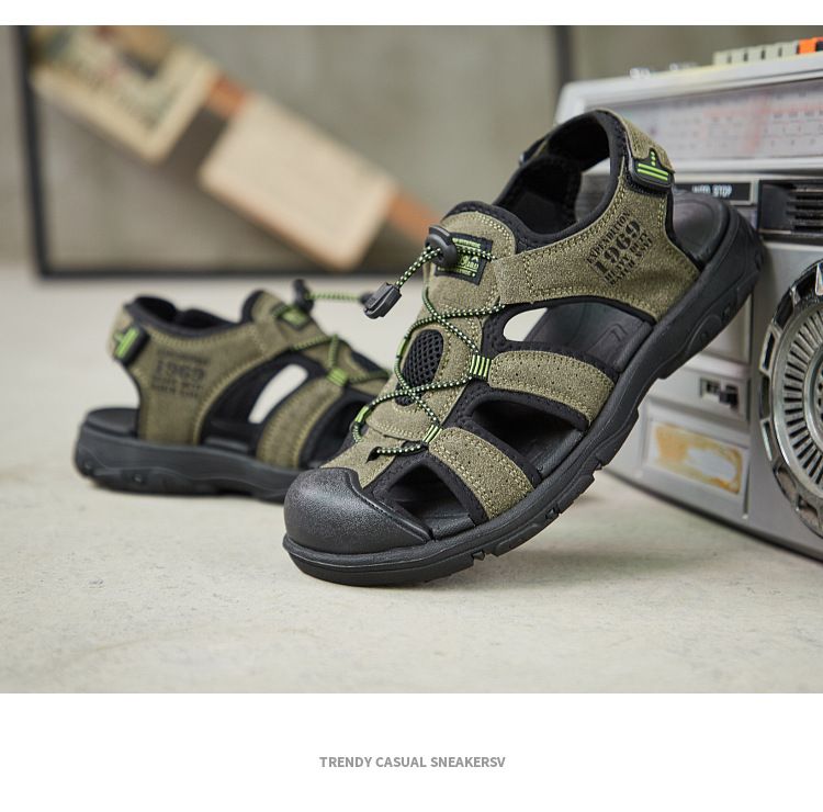 2024 nuove scarpe da spiaggia da uomo per arrampicata all'aperto casual sandali antiscivolo con fondo spesso morbido spot trasporto di goccia in un unico pezzo all'ingrosso_voghion.com