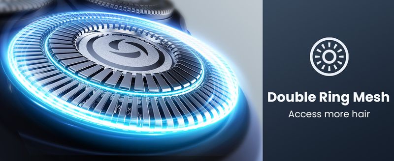 Elektrische draadloze scheerapparaat voor heren: droog, nat, dubbel gebruik, roterend scheerapparaat, waterdicht, snel opladen via USB, verzorging voor de gevoelige huid - pop-up_voghion.com