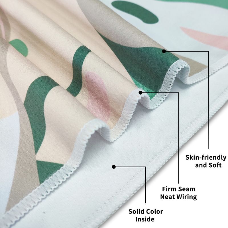 Double-Sided Flannel Beach Towel - Quick Dry & UV Protection_voghion.com