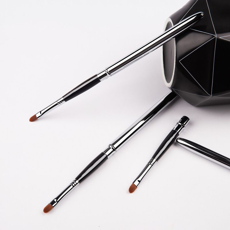 Neu Lip Lippenstift Applikator Lidschatten Weichen Borsten Mit Kappe Tragbare Make-Up Pinsel Schönheit Werkzeug_voghion.com