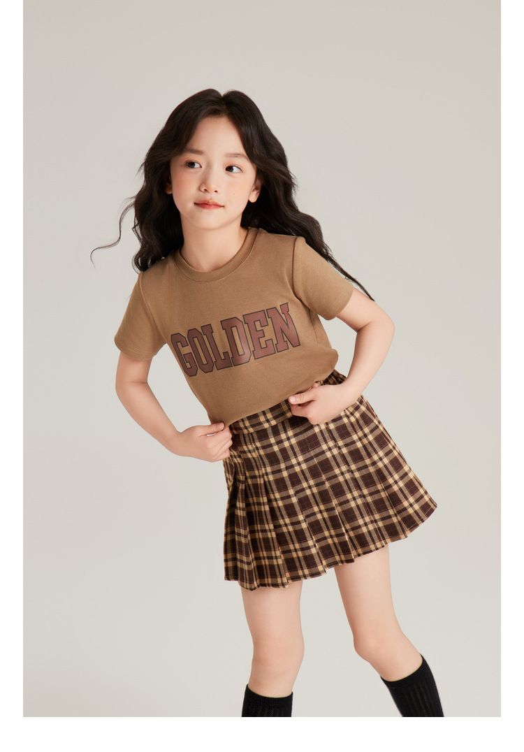 Abbigliamento per bambini Estate Nuovo Bambini Versatile Casual Girocollo Largo Maglietta a maniche corte_voghion.com