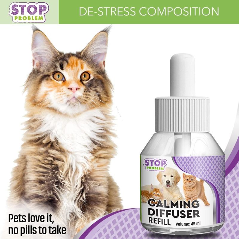 Relief Calm Anti N Pet Plug With Anxiety Calming In Aggression Cat Feline Stress Help Products Cats Comfort Pheromones Diffuser_voghion.com