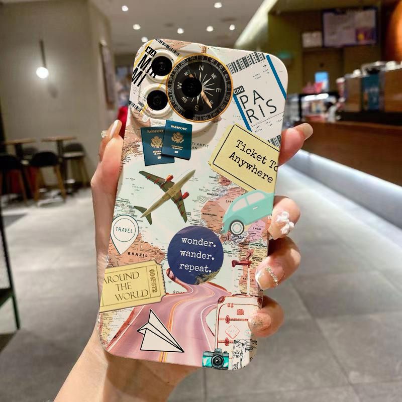 Custodia per telefono con motivo Note14 Travel Element per Xiaomi Redmi Note 13 12 12S 10 10S 11 11S Pro Plus 12C 13C 14C 4G 5G_voghion.com