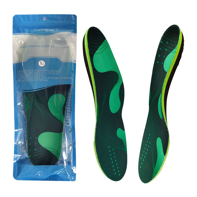 New sports arch light correction insole for men and women breathable sweat absorbent soft and comfortable high elastic shock absorbing insole_voghion.com