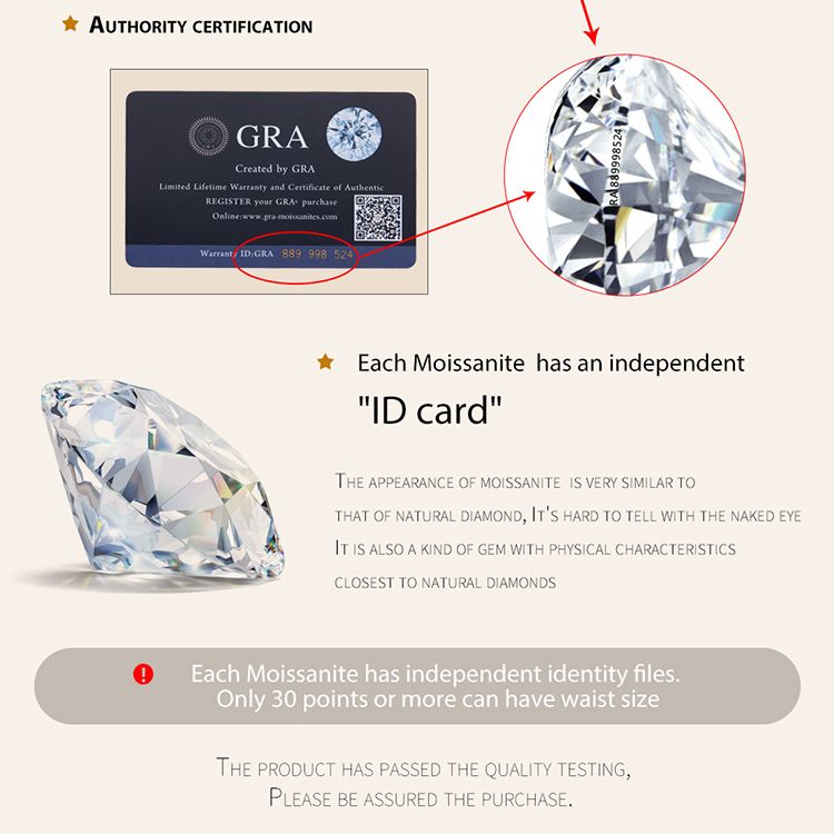 Pronta consegna BAMOER 0,8 CT D Colore VVS1 EX Anello dell'eternità in argento sterling con moissanite rotonda in argento sterling da donna, fede nuziale_voghion.com