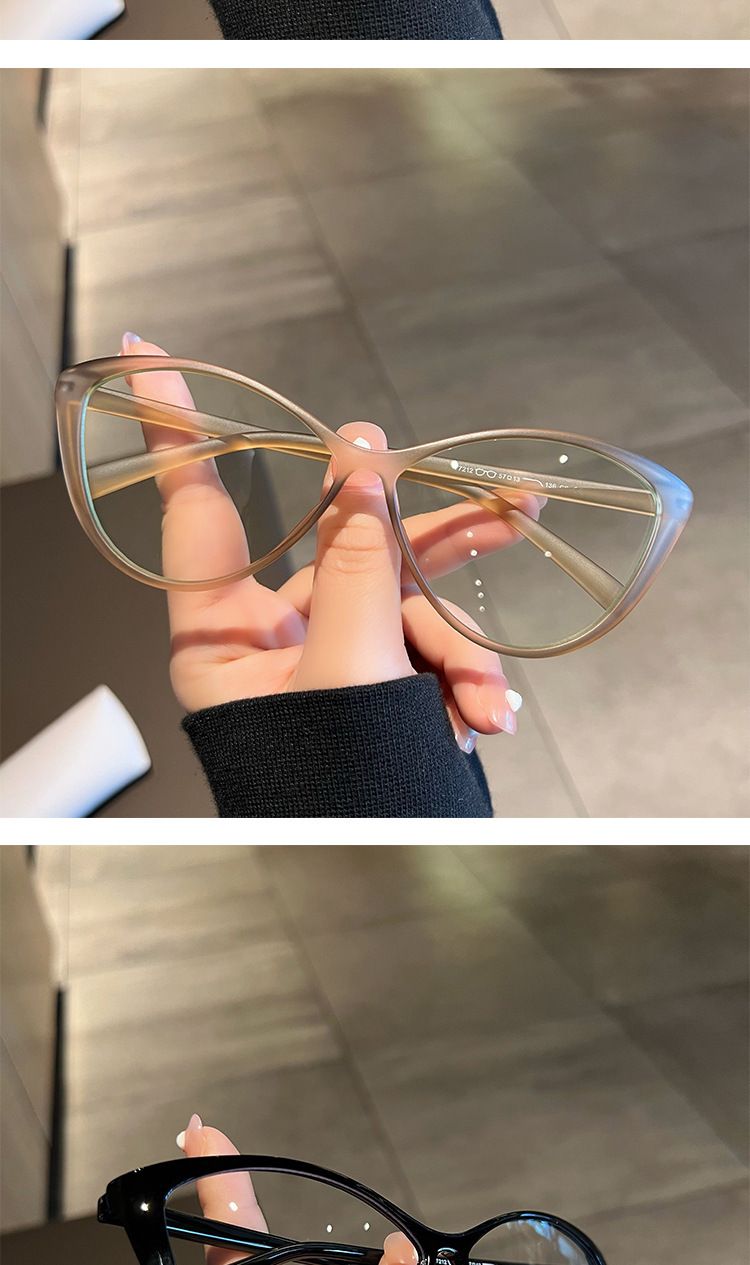 Occhiali da vista trasparenti per miopia da donna, occhiali da vista ad alta definizione, nuovi occhiali da vista vintage alla moda, grandi dimensioni da -0,5 a -4,0_voghion.com