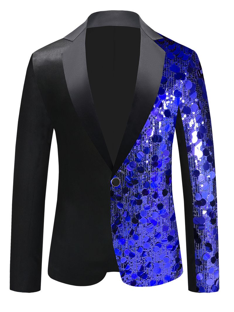 US Size New Men's Sequin Blazer Dance Costume Host Outfit_voghion.com