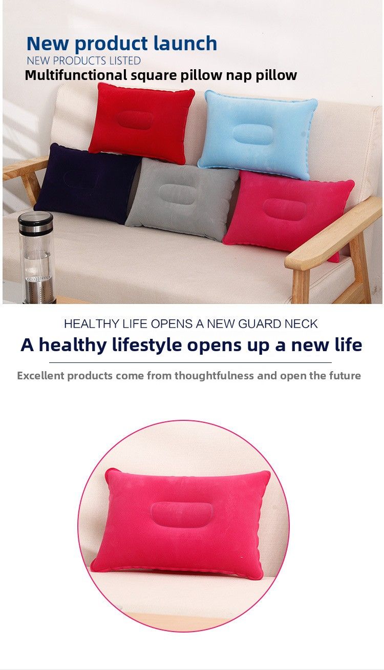 Cuscino gonfiabile da viaggio per aereo, collo, ufficio, a forma di U, per pisolino_voghion.com