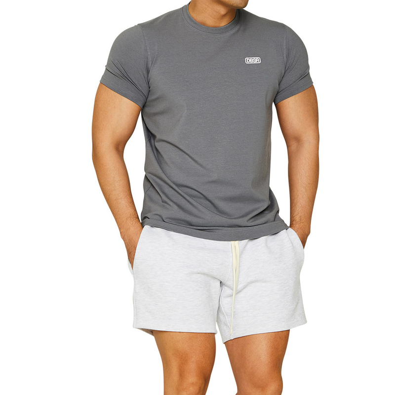 Muscle Frühjahr/Sommer Neue Brother Herren Sport Freizeit Laufen Gym Übung Baumwolle Elastische Kurzarm T-shirt_voghion.com