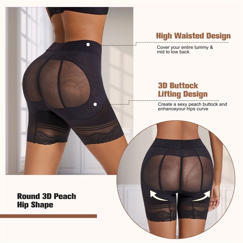 VoleFox Shapewear in Übergröße, hohe Taille, Po-Lifting-Yoga-Gürtel, ultradünnes Netzgewebe, atmungsaktiv, Bauchkontroll-Höschen_voghion.com
