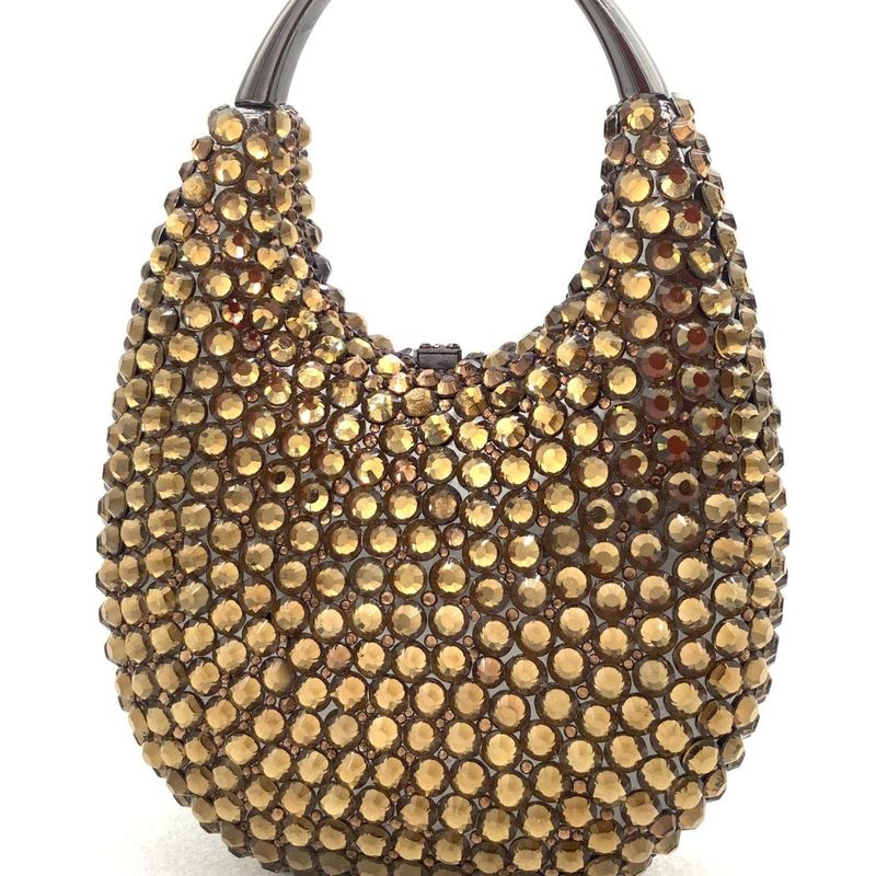 Xiyuan New Style Banquet Clutch Full Rhinestone Handbag Small Square Crystal Inlaid Diamond Evening Bag_voghion.com