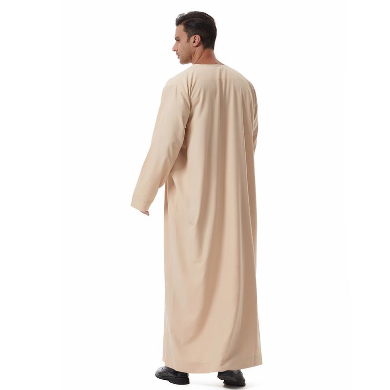 Herrenbekleidung Robe Langarm Spitze Langes Kleid Nationalität Kleidung_voghion.com