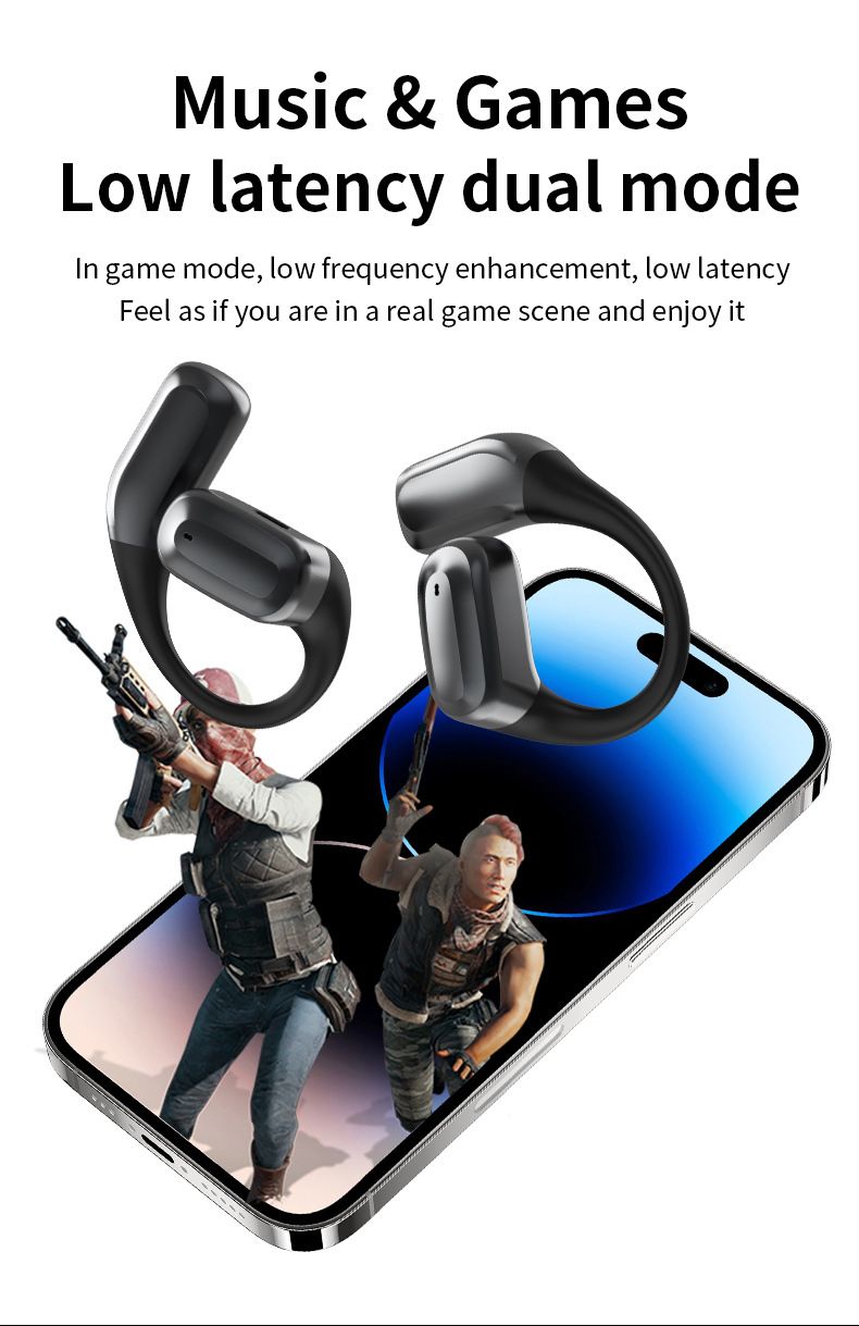 Auriculares inalámbricos A16 con pantalla táctil LED y reducción de ruido_voghion.com