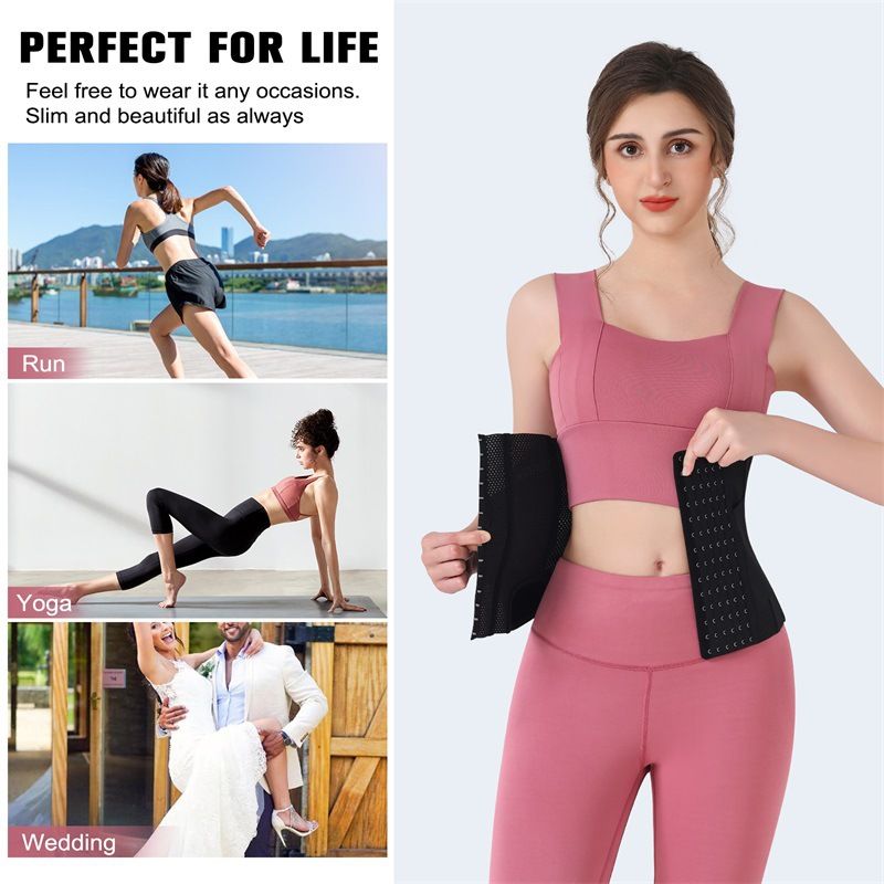 VoleFox Waist Trainer For Women High Waist Shaper Belt Strong Back Support Slimming Yoga Belt Large Size_voghion.com