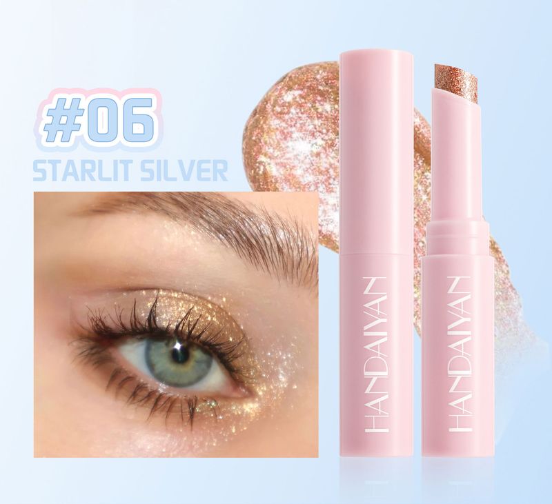 HANDAIYAN Jelly Highlighter Stick - Ultra-Fine Shimmer, Multi-Color, Dual-Use For Eyes & Highlight, Hydrating Glow_voghion.com