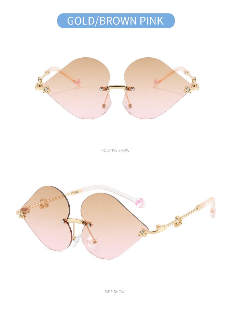 Cross Border Children's Fashion Sunglasses For Boys And Girls Baby Red Heart Sunglasses Trendy Internet Celebrity Street Shooting Sunglasses_voghion.com