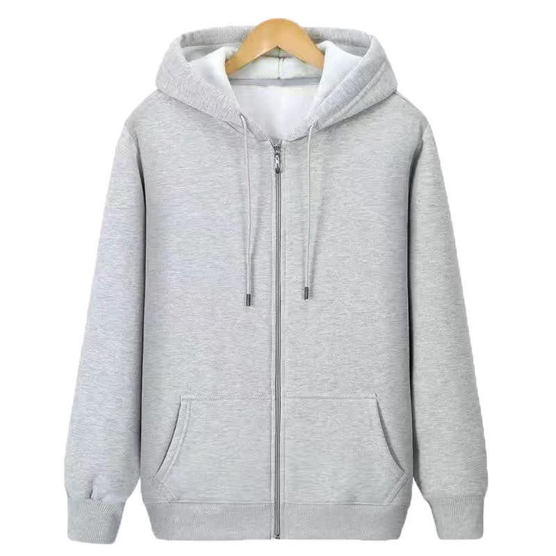 Wholesale Men's Zipper Hooded Plus Size Fleece Warm Jacket Autumn Winter Trendy Sweatshirt Direct Shipping_voghion.com