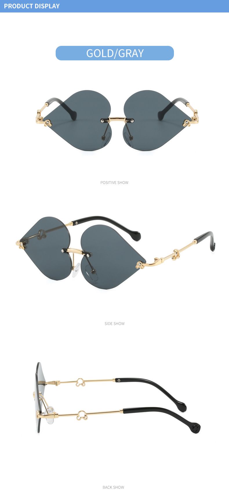 Cross Border Children's Fashion Sunglasses For Boys And Girls Baby Red Heart Sunglasses Trendy Internet Celebrity Street Shooting Sunglasses_voghion.com
