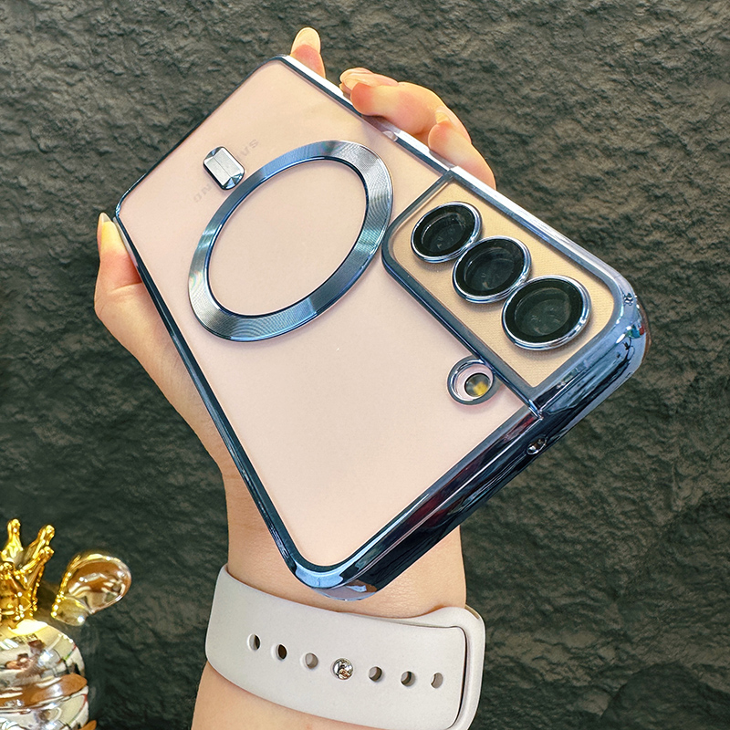 CD Pattern Clear Case For Samsung Galaxy S21 S22 S23 S24 S25 Plus S24Ultra S22Ultra S25Ultra S21FE Shockproof Soft Cover_voghion.com