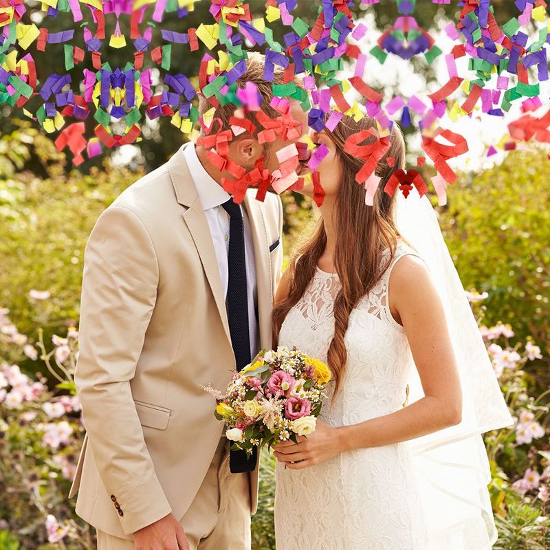 30CM Mixed Color Long Paper Gift Flower: 5 × 2cm, Environmentally Friendly And Fashionable, Shining Instantly_voghion.com