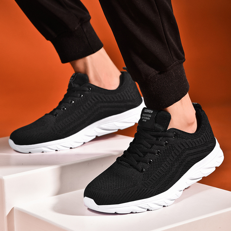 Spring And Autumn New Sports Casual Large Size Breathable Mesh Running Travel Men's Shoes_voghion.com