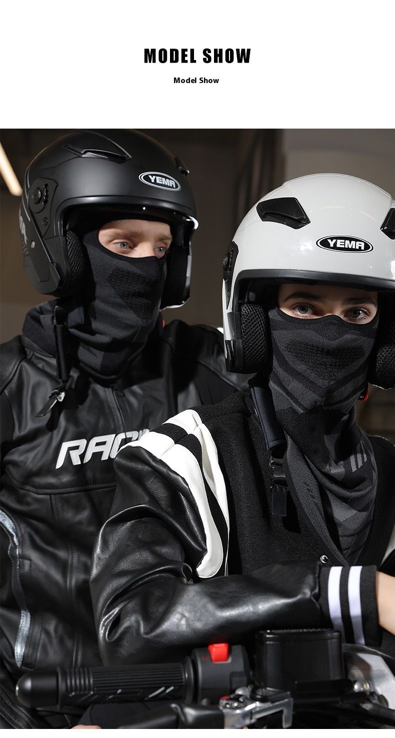 Vinter motorsykkel hodeplagg vindtett ansiktsmaske utendørs motorsykkel hjelm innerfôr cap kaldbestandig og varm_voghion.com