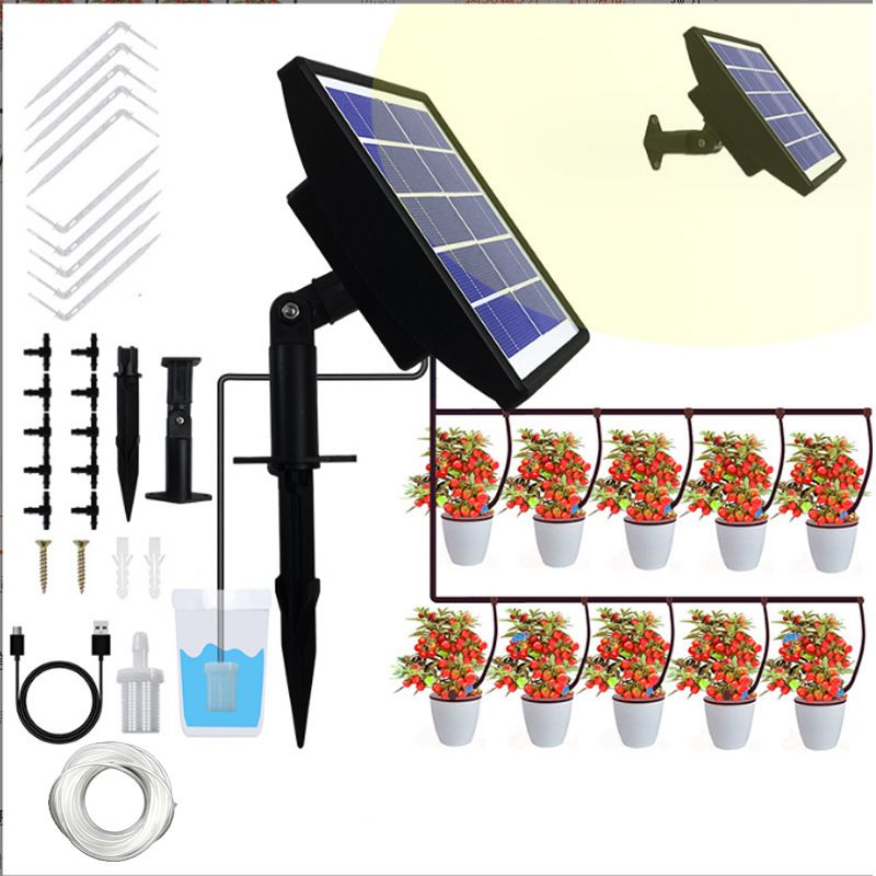 Arrosoir solaire d'extérieur, arrosage intelligent intégré 3 W, outils d'irrigation de jardin extérieur_voghion.com