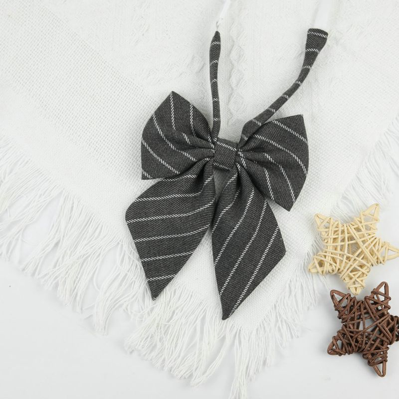 Minimalist striped JK hand men, no bow tie for women, college style, business atmosphere, and versatility_voghion.com
