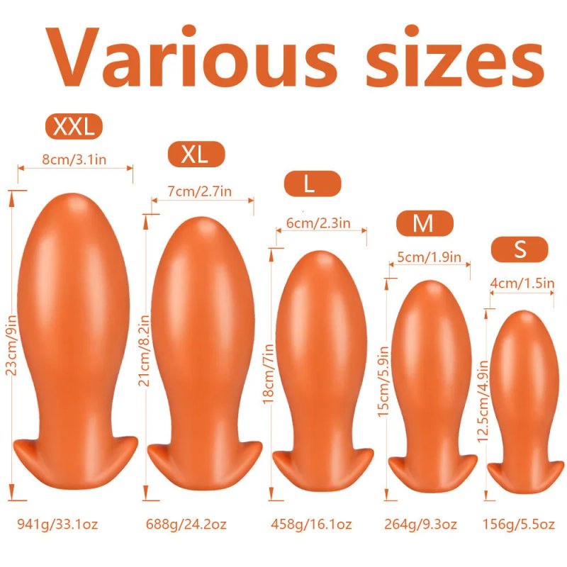 Giocattoli anali Gigante vibratore in silicone giocattolo del sesso grande butt plug da uomo espansore anale l Stimolatore di espansione dell'ano gay_voghion.com