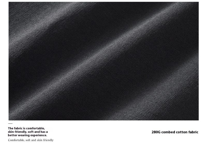 Férfi európai férfi tiszta pamut bő, egyenes szárú nadrágok, egyszínű egyszerű hétköznapi sportnadrágok_voghion.com