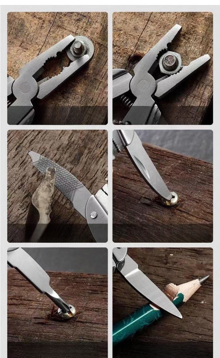 【Fan Exclusive Offer】Outdoor Multi-Function Folding Self-Rescue Portable Mini Keychain Pliers_voghion.com